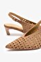 Winky Sigaro Suede Leather Women's Perforated Heeled Shoes - 6