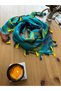 Floral Batik Patterned Soft and Cuddly Kare Shawl That Wraps You in Love, with Tassels - 5