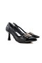 133-K320 Black Patent Leather Women's Heeled Shoes - 4