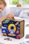 Astronaut Pattern Printed Wooden Target Piggy Bank 10,000 Tl Savings Box Gift 19.5 cm - 8