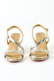Genuine Leather Gold Heeled Women's Sandals - Rgn5105 - 5