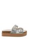 Astra Viven Women's Double Buckle Slippers 001231 White - 4
