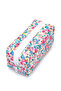 Zc263 Fabric Women's Makeup Bag Pink Flower - 3