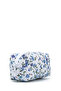 Zc263 Fabric Women's Makeup Bag Blue Flower - 2