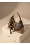 B37125 Shoulder Bag Knitted Patterned Stylish Daily Bag with Zipper and Charm Accessories for Women - 4