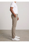 Beige Color Men's Gabardine Regular Chino Trousers - 2
