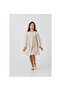 Sequin and Lace Detailed Woven Dress - 6