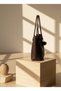 B37115 Shoulder Bag Large Size Knitted Patterned Daily Stylish Bag with Zipper Large Volume - 2