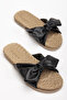 Bow-Tie Straw Sole Non-Slip Daily Summer Soft Strap Women's Slippers - 2