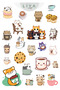 188 Pieces Cute Sticker Set,Kawaii,Sweet Animal and Sweet Laptop, Notebook, Planner Labels - 3