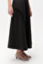 Strappy Lace Linen Regular Black Midi Dress - 3