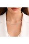 Chain Necklace Flat Model Stainless Steel Silver Color Minimal Stylish Necklace - 2