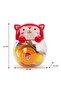 - Baby Rattle Toy 5Pc Gift Set With Sensory Ball - Red/Yellow - 6