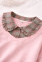 Bebe 2-Piece Set with Collar Detail, Bow, and Plaid Skirt - 3