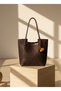 B37115 Shoulder Bag Large Size Knitted Patterned Daily Stylish Bag with Zipper Large Volume - 5