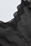 Strappy Lace Linen Regular Black Midi Dress - 6