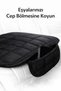 Luxury Kadite Textured Universal Car Seat Cover - 7 Piece Front Rear Full Set Upholstery Protector - 3