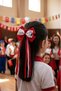 Ataturk Themed 23 April Satin Bow Hairpin Red and White Children's Hairpin