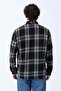 Men's Long Sleeve Double Pocket Lumberjack Shirt Black - 508 - 6