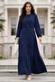 Tied Ayrobin Dress Navy Blue Ss2873