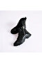Girl's Black Patent Leather Zippered Heel-Proof Lightweight Sole Boots - 3