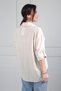 Women's Italian Star Flower Embossed Embroidery Detailed Cotton Shirt - 4