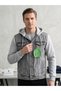 Comfort and Style Combined: Hooded Denim Jackets with Combed Cotton Sleeve Detail Hooded Jacket Coats