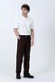 Men's Polo Collar Sleeve Decorated Label Cotton T-Shirt White - 26Y 4051 - 4
