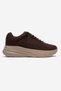 Rubber Tied Knitwear Women's Sports Shoes Brown - 2