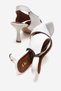 Genuine Leather Perla Women's White Cross-Heeled Shoes - 3