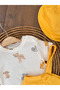 Cute Dog Printed Safari Hat and Snap Bottom Badili Salopet Summer Baby Boy Suit - 4
