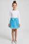 Glittery Snowflake Printed Girls' Tutu Skirt - 26Y 1721