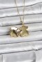 316L Steel Chain Gold Color Teddy Bear Model Openable Women's Necklace - - 2