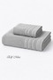 2 Piece Bath Towel Set Sude 70X140 + 50X85 cm