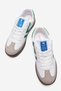 Double-Faced Flat Sole Lace-Up Women's Sports Shoes White Green - 5
