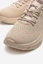Rubber Tied Knitwear Women's Sports Shoes Beige Beige - 3