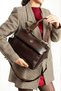 Women's 5-Compartment Lined Zipper Closure 2-Strap Hand and Shoulder Bag (33X22X11 cm) - 3