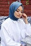 Gradient Pattern Blue-Grey Soft Cotton Shawl - 3