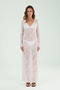 P25172 lace dress with decollete - 2