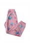 Girl's Animal Patterned Pink Color Cotton Short Sleeve Pajama Set - 6