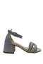 709 Girls' Silver Glitter Heeled Evening Dress Shoes