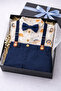 Baby Boy Stylish 3-Piece Set with Straps, Bow Tie, and Shorts - 2