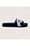 Single Ribbed Written Men's Slippers Air Laci White Blue - 2