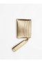 Women's Shiny Card Holder with Bow Buckle and Compartments -Gold - 3