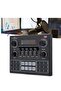 Sound Card V9, Live Broadcast Sound Card, External Stereo Audio Mixer Broadcast Metal Frosted Body E - 4