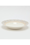 New Bone China 21x21cm White/Silver Soup Plate