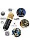 Professional Condenser Microphone With V8S Live Sound Card And Studio Recording Broadcasting Set Bla - 7