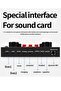 V8S Live Sound Card Bluetooth Sound Mixer Board 3.5mm Audio Interface Live Sound Card with 16 Sound - 2