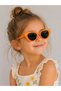 Orange Girls' Sunglasses Uv400 Cat Eye Model Matte Stylish Lightweight Durable Children's Glasses Gift - 2