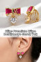 Klips Premium Earrings Barbie Bow Zircon Stone No Piercing Required